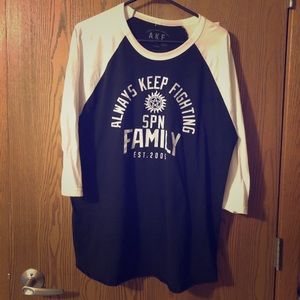 Always Keep Fighting Spn Raglan (Closet Cleanout!)